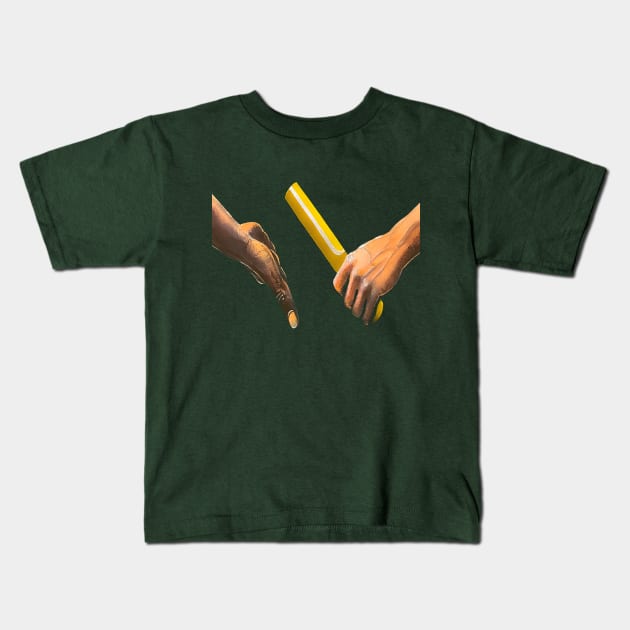 Detach from the past to let in the future Kids T-Shirt by SeanKalleyArt